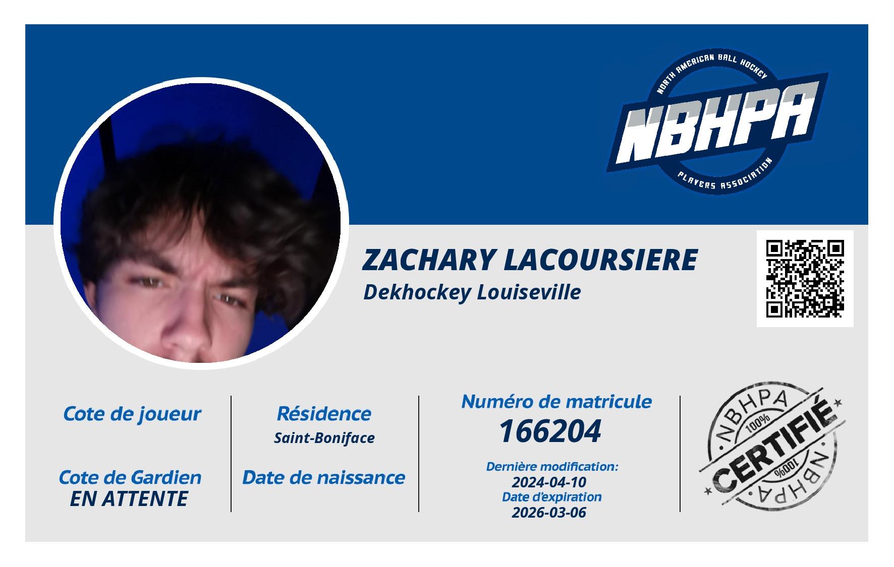Zachary Lacoursiere