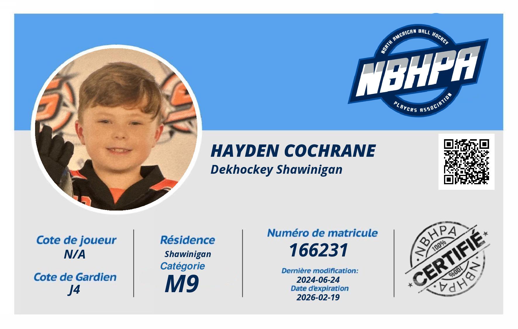 Hayden Cochrane