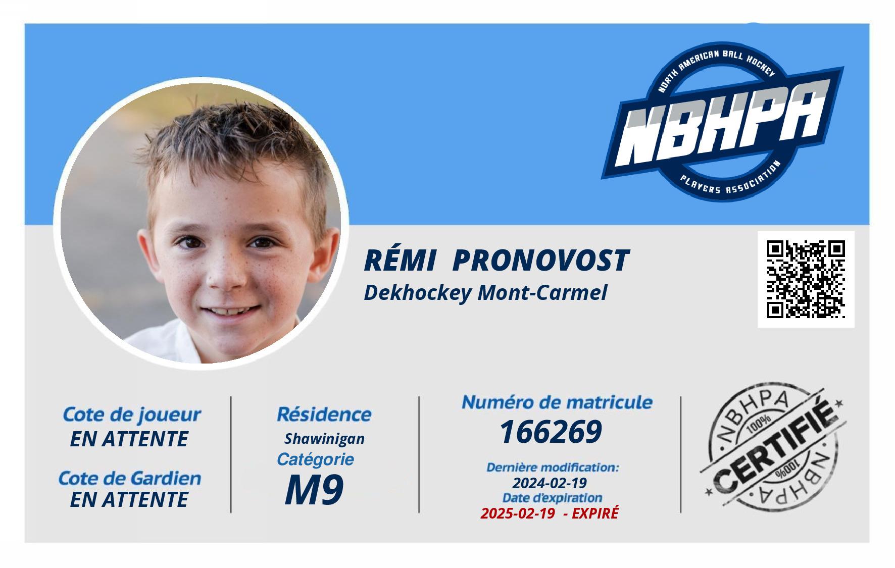 Rémi  Pronovost 