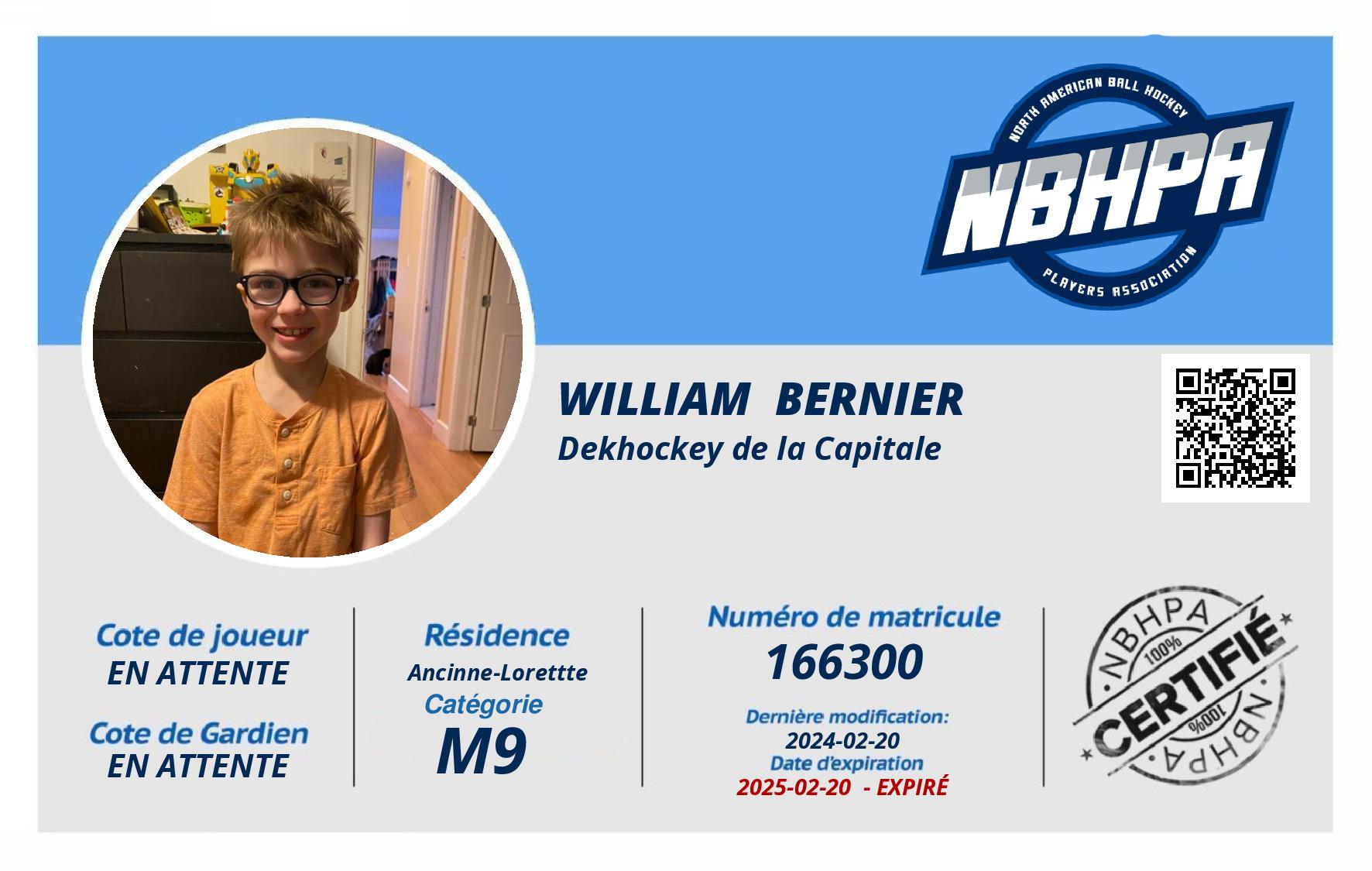 William  Bernier