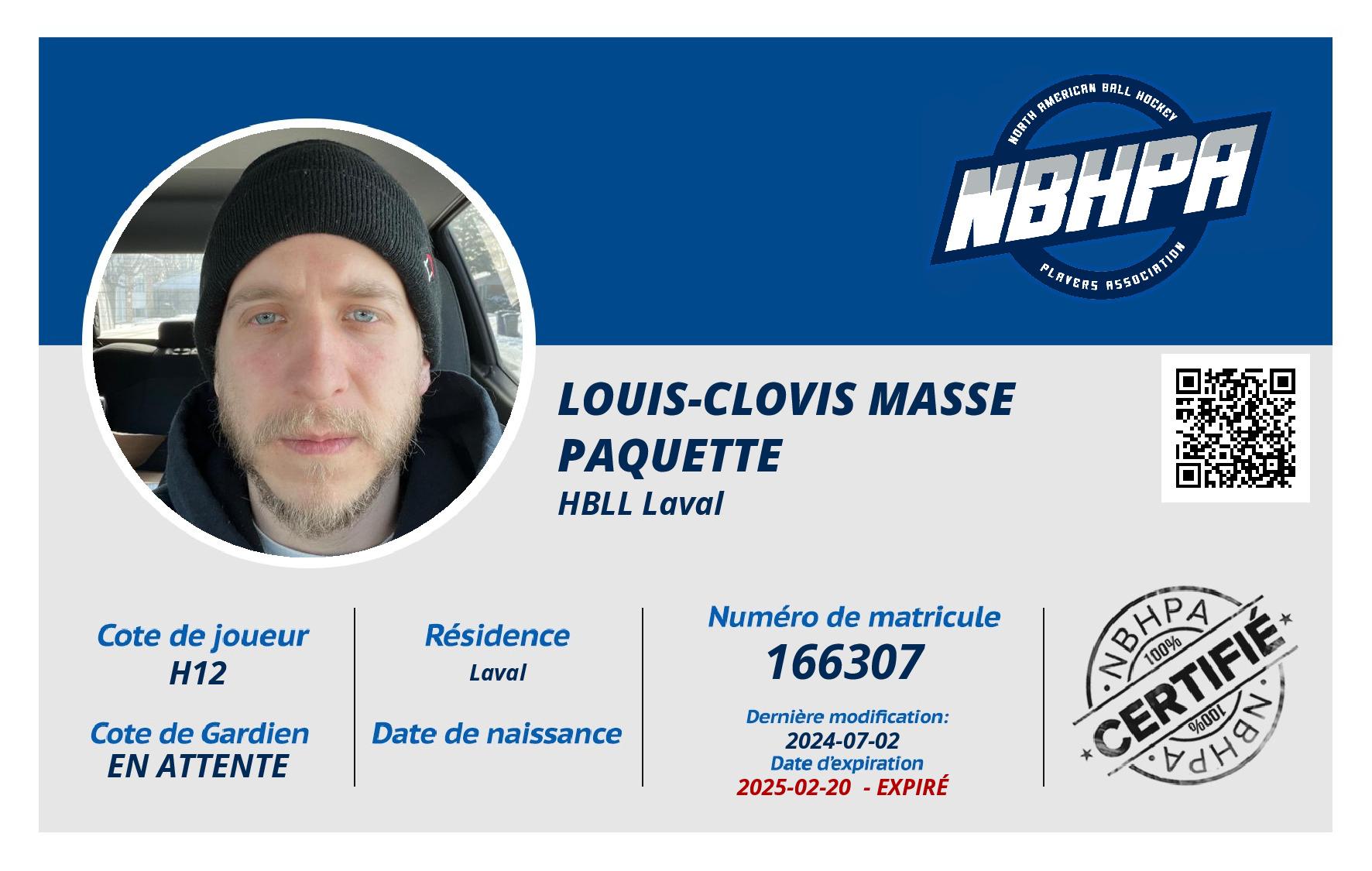 Louis-clovis Masse paquette