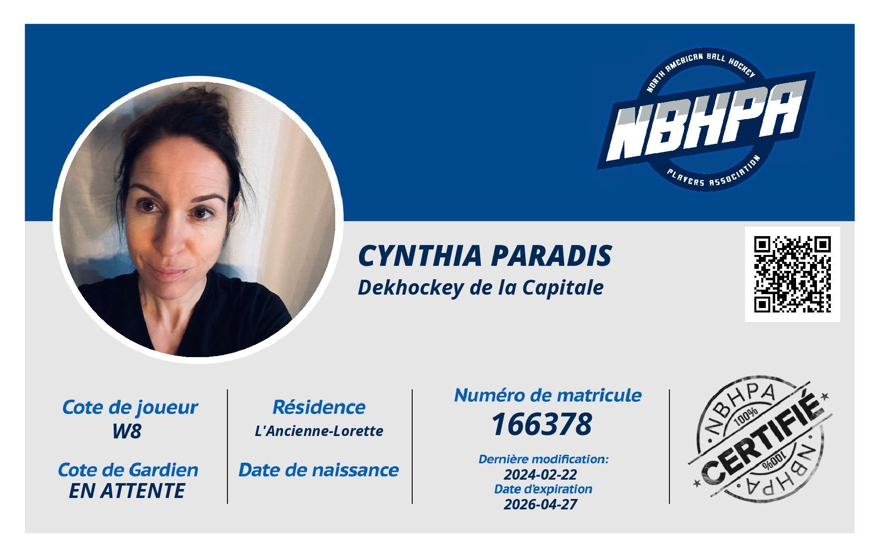 Cynthia Paradis