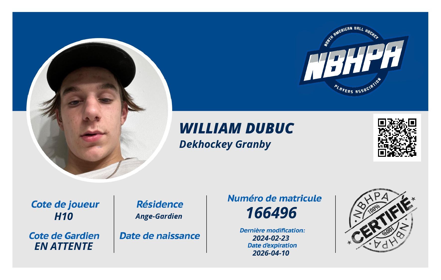 William Dubuc