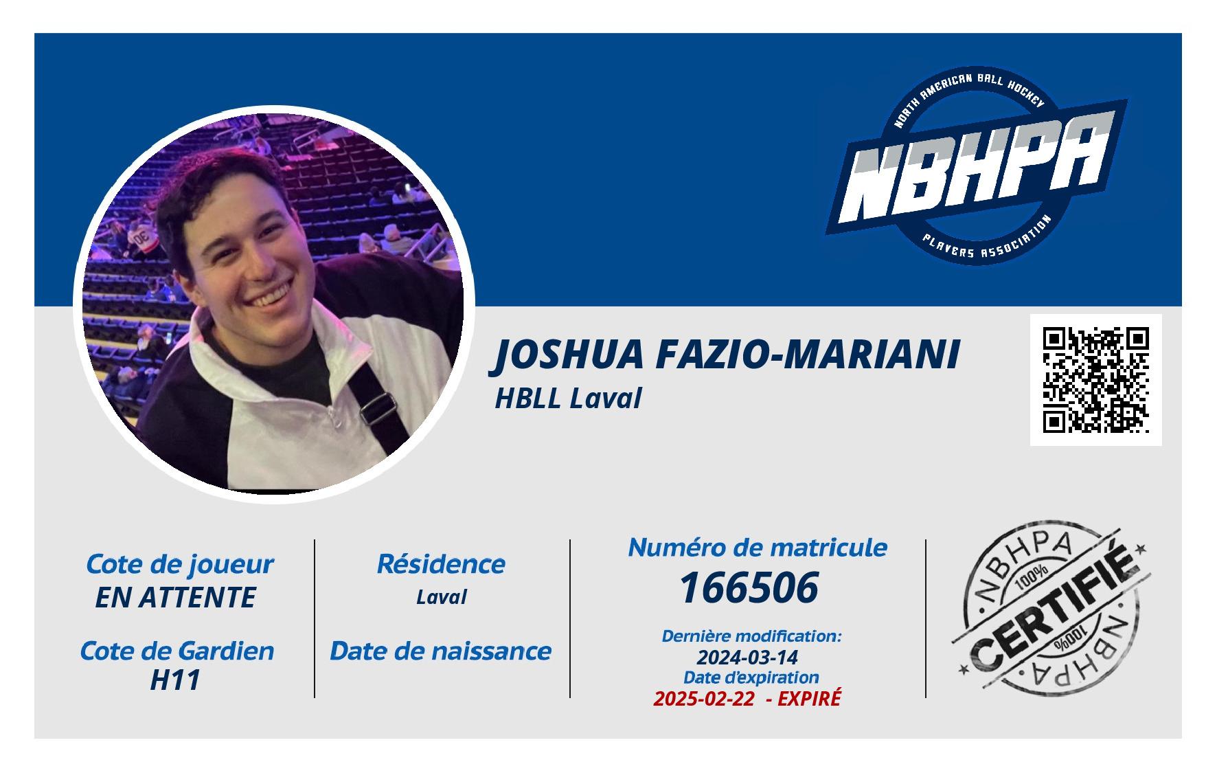 Joshua Fazio-Mariani