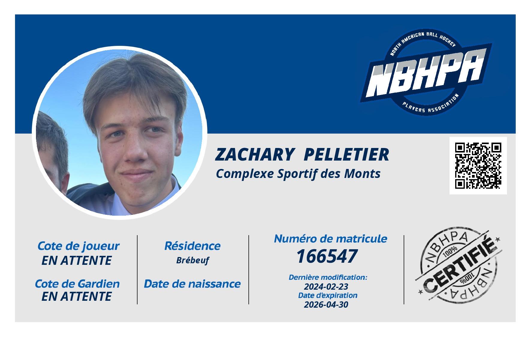 Zachary  Pelletier