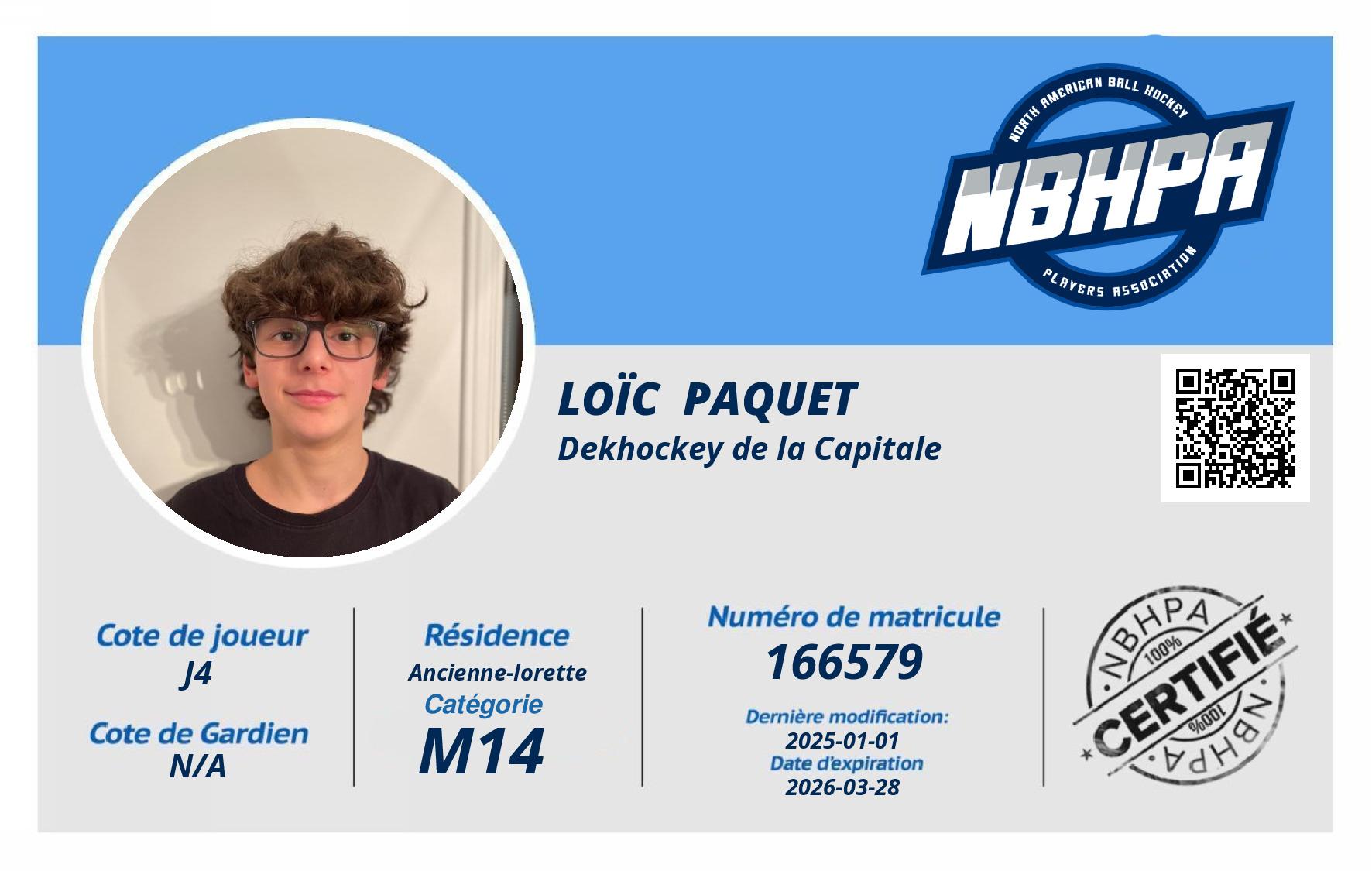 Loïc  Paquet