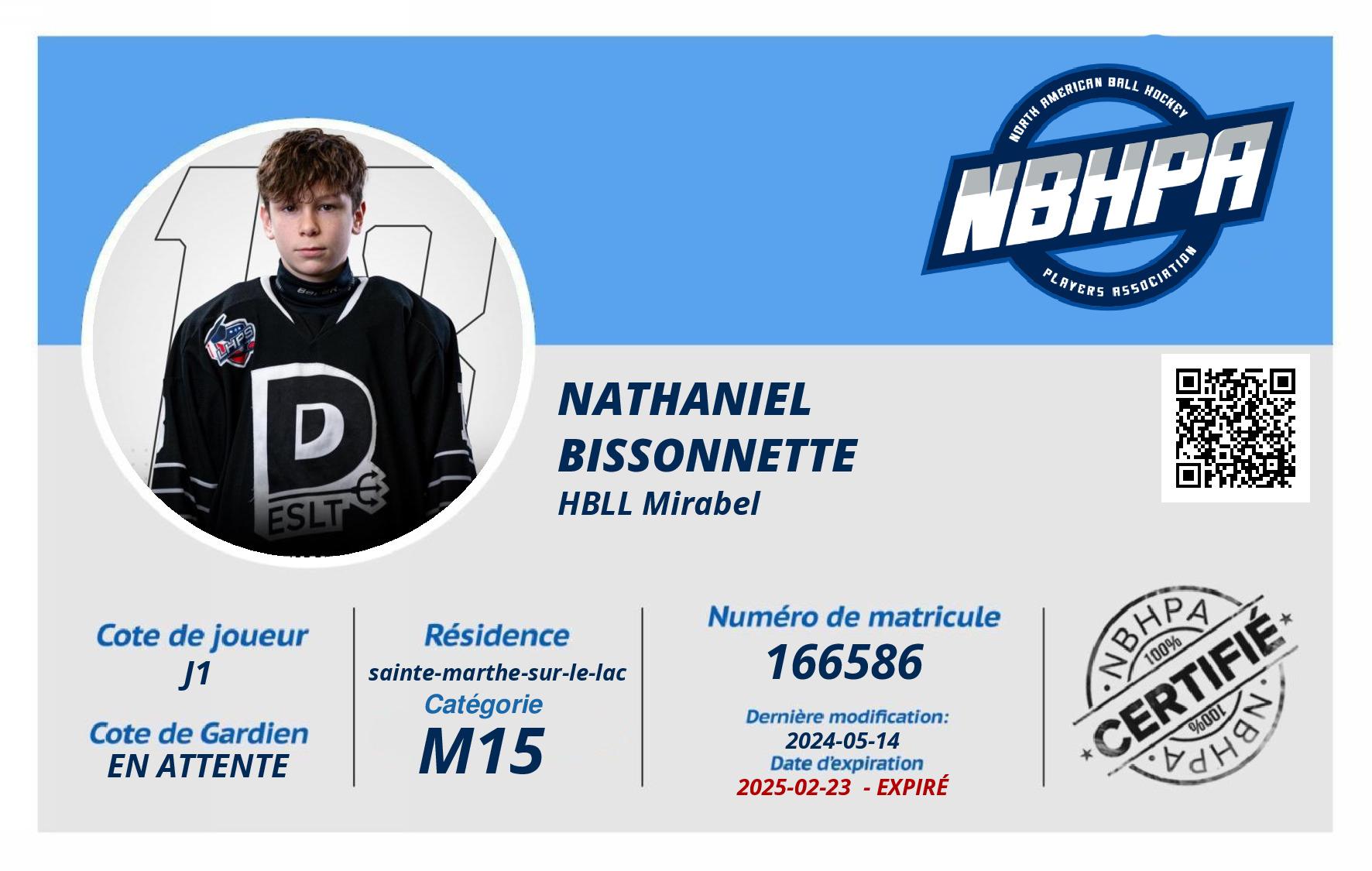 Nathaniel Bissonnette