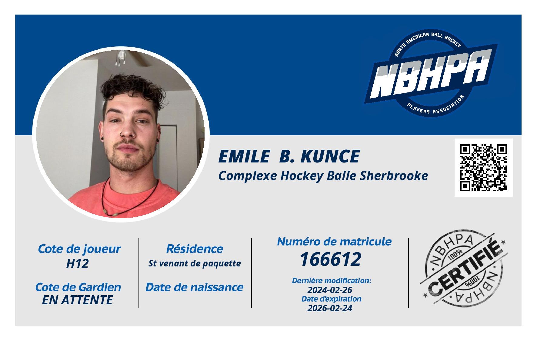 Emile  B. kunce