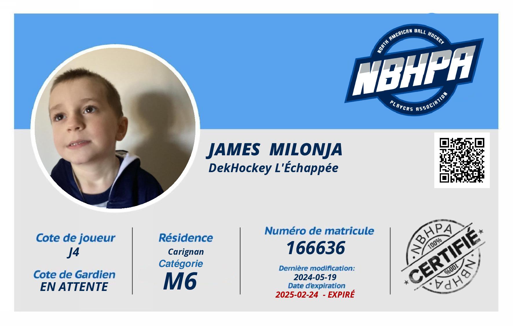 James  Milonja