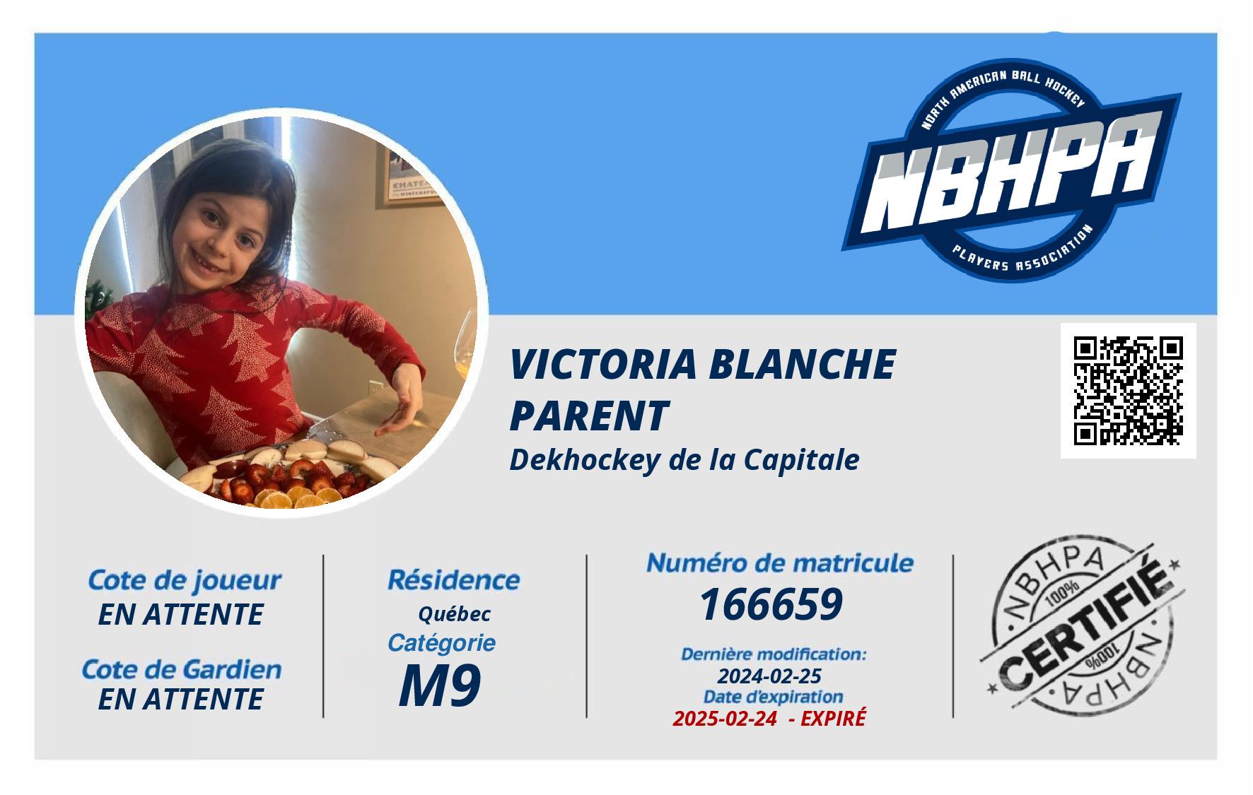 Victoria Blanche  Parent 