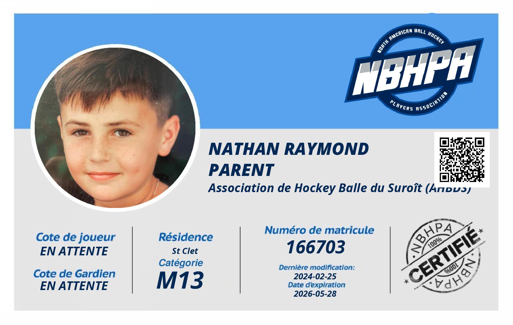 Nathan Raymond Parent 