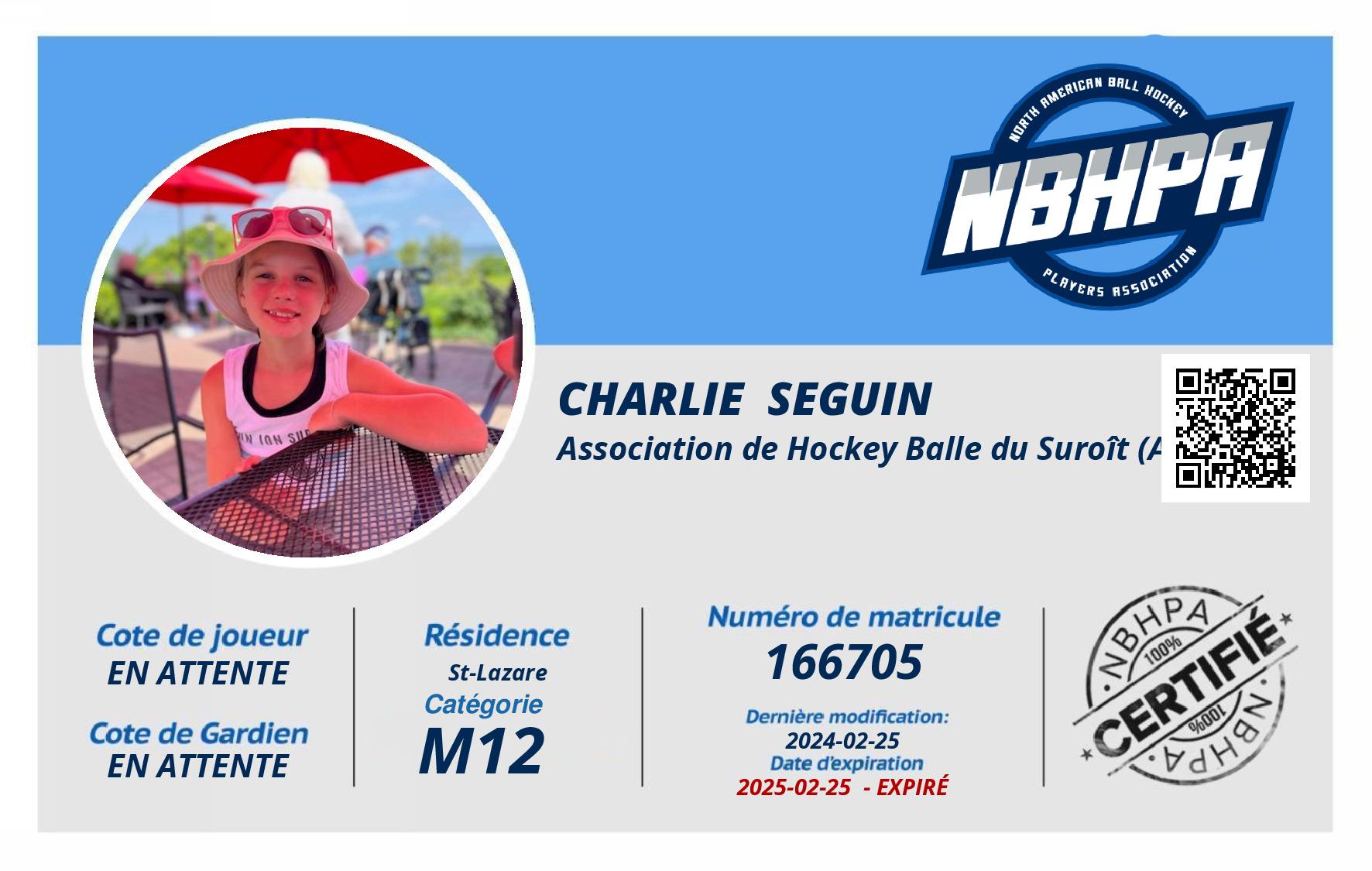 Charlie  Seguin 