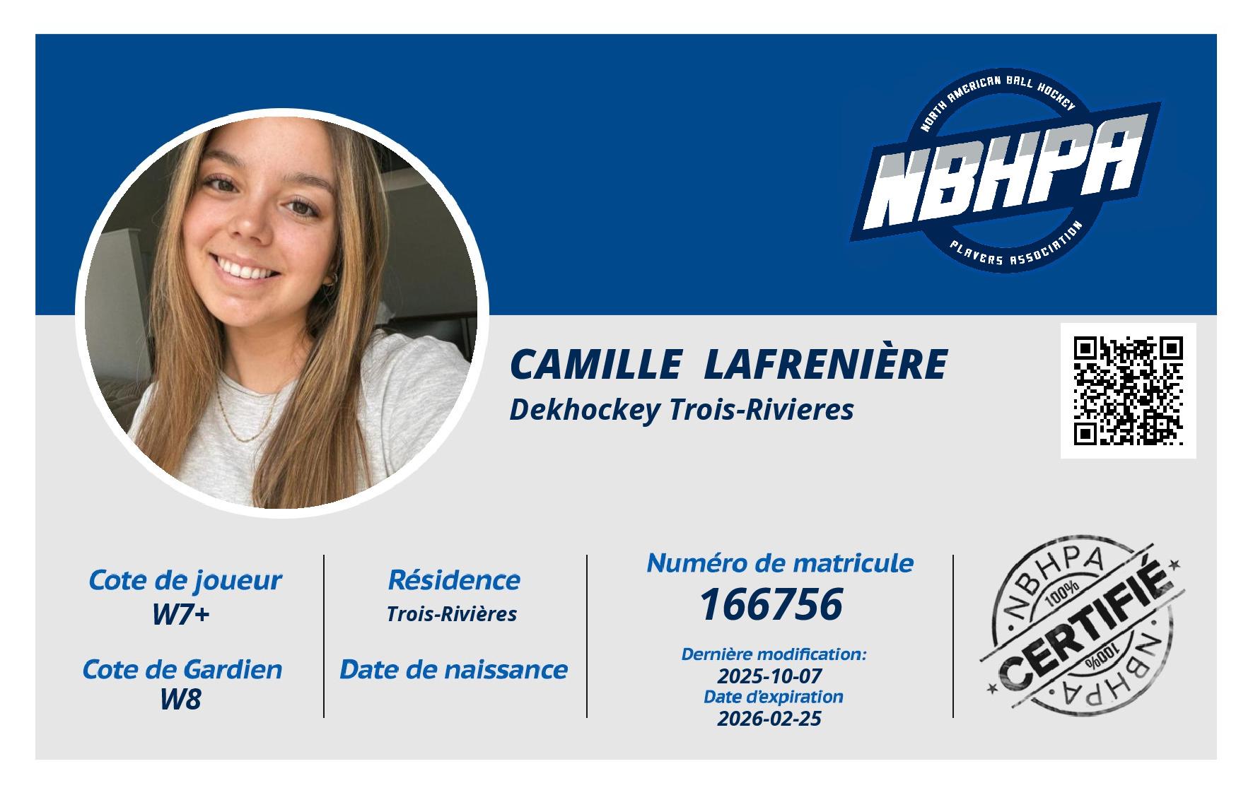 Camille  Lafrenière 