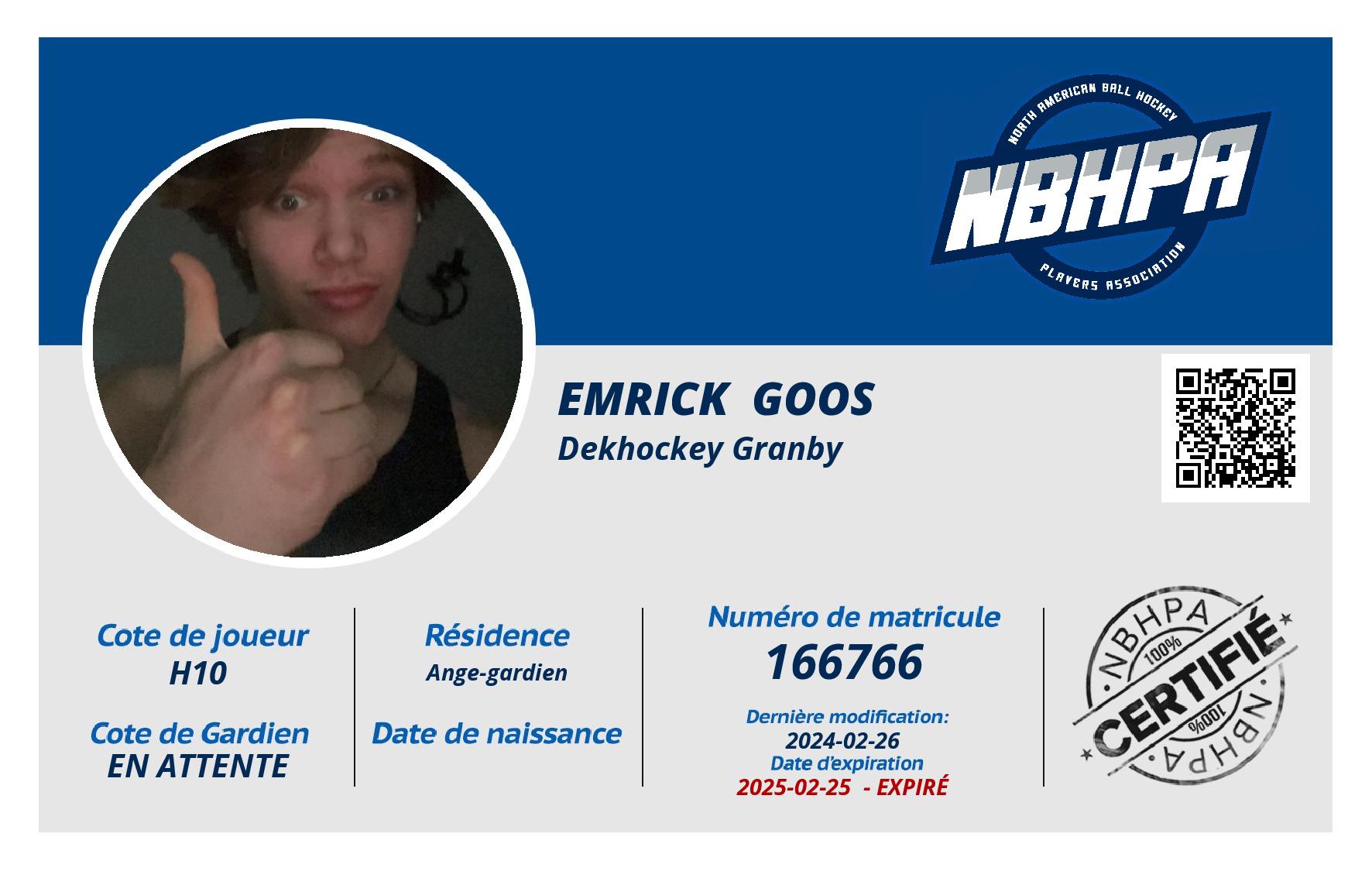 Emrick  Goos