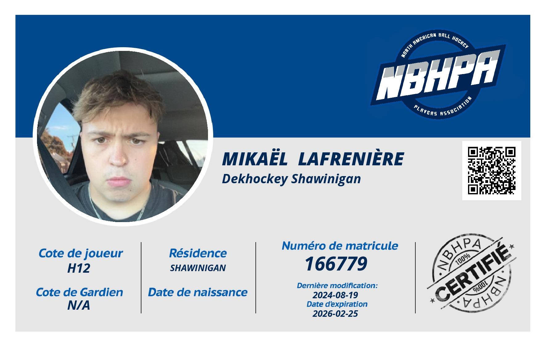 Mikaël  Lafrenière 