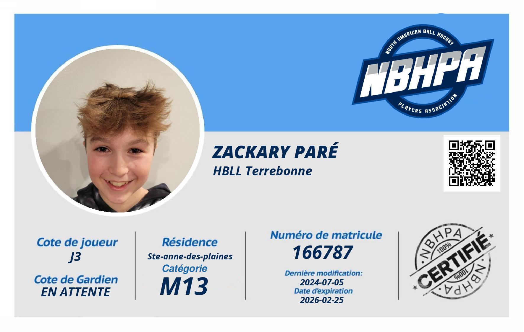 Zackary Paré 
