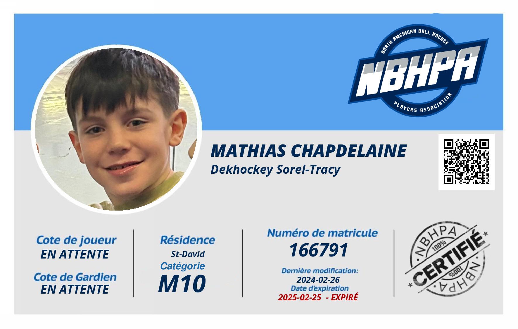 Mathias Chapdelaine