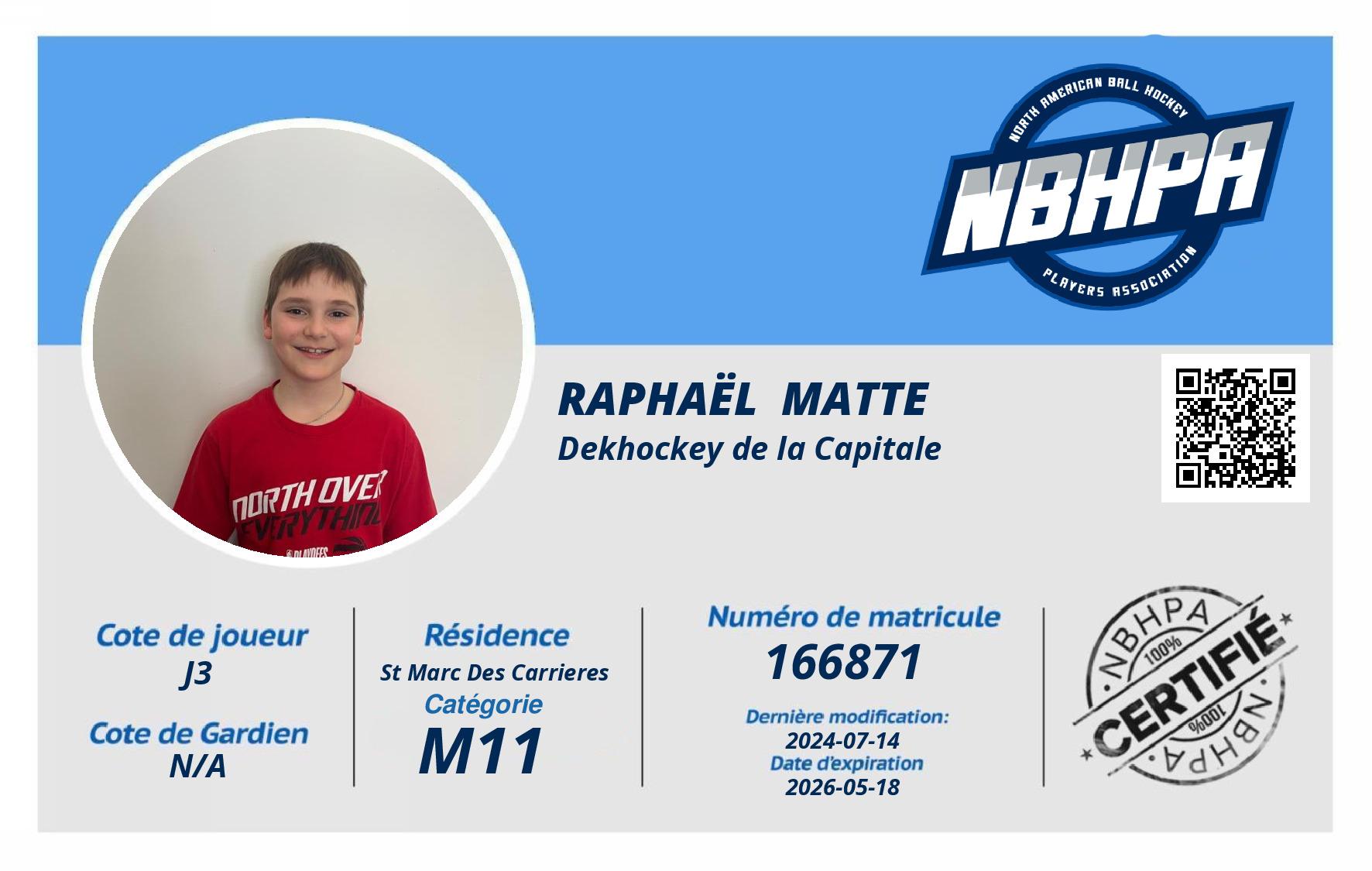 Raphaël  Matte