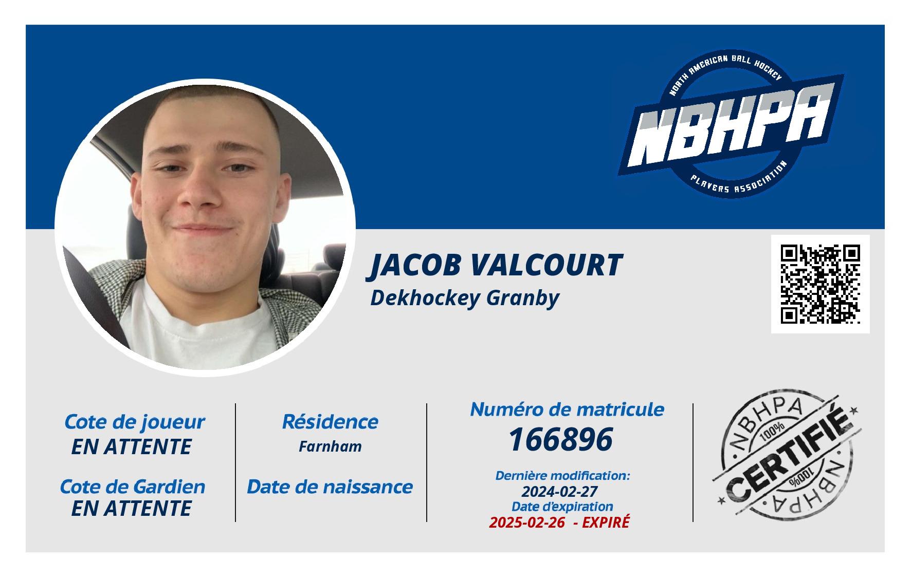 Jacob Valcourt