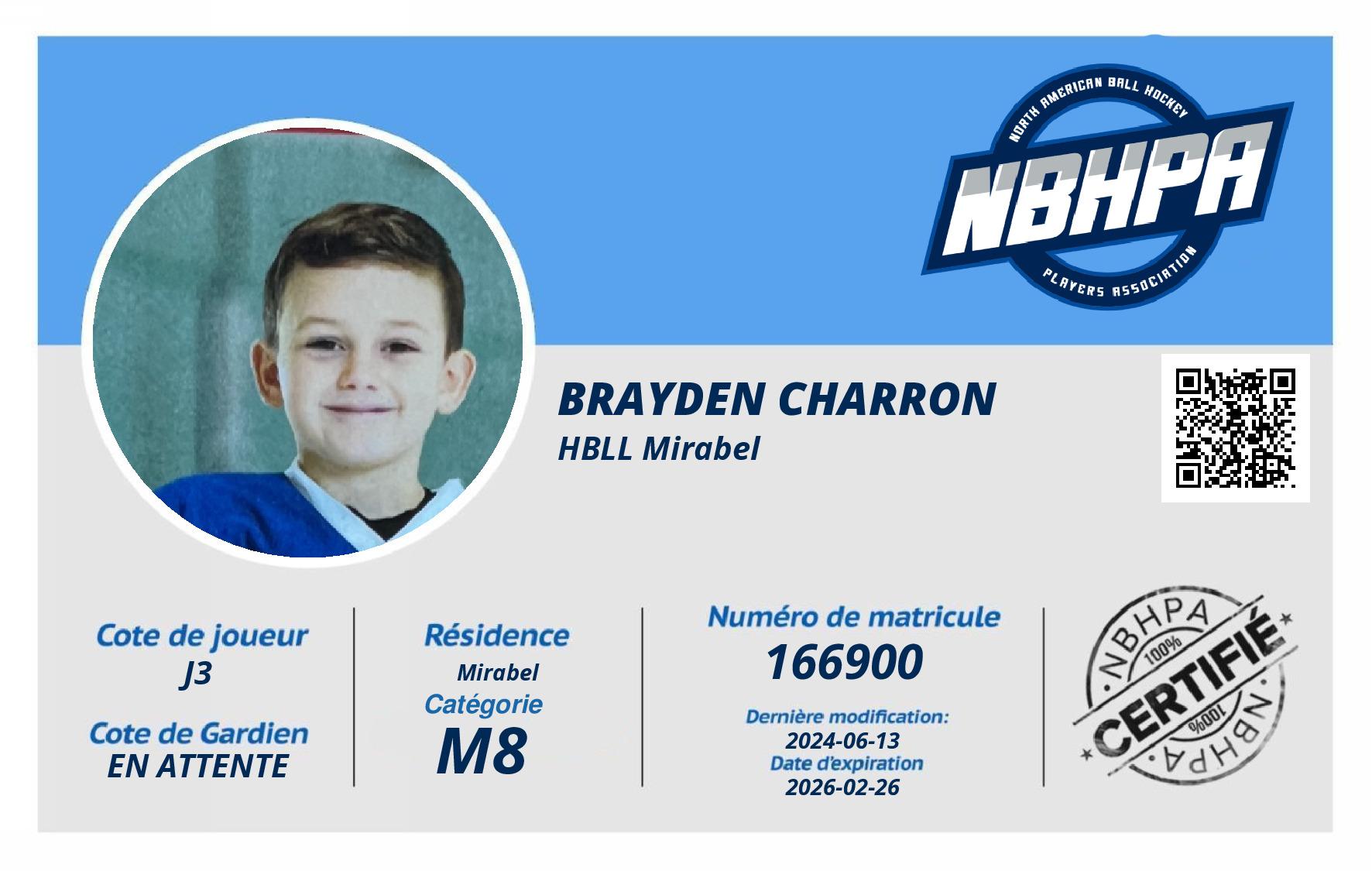 Brayden Charron