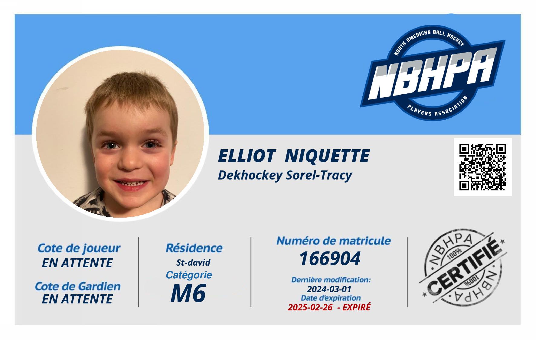Elliot  Niquette 