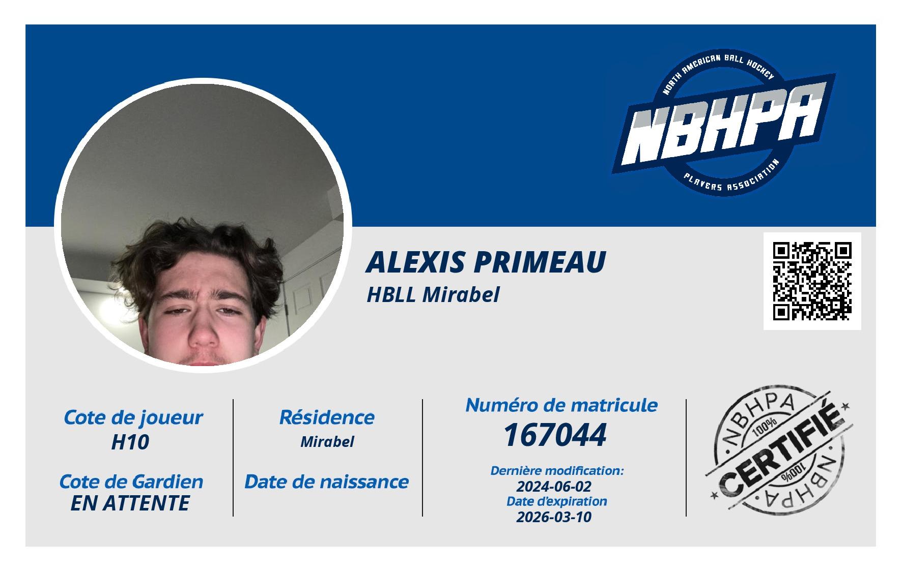 Alexis Primeau