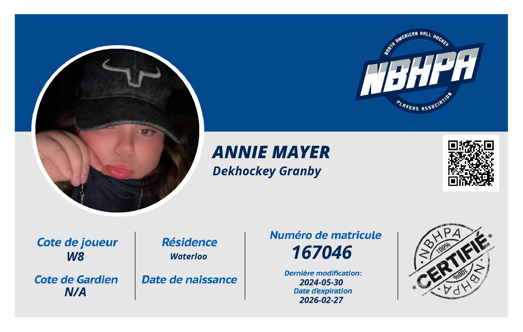 Annie Mayer