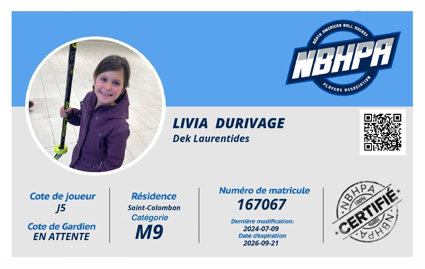 Livia  Durivage 