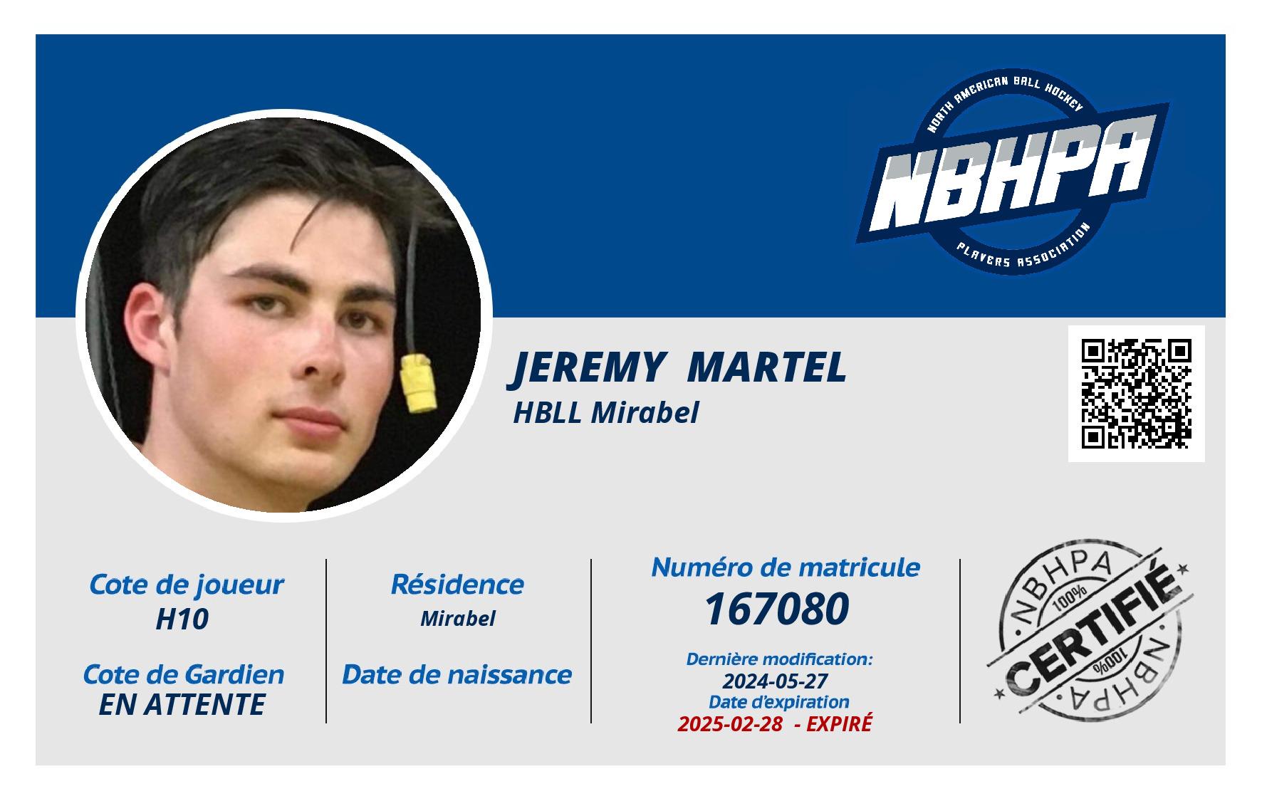Jeremy  Martel