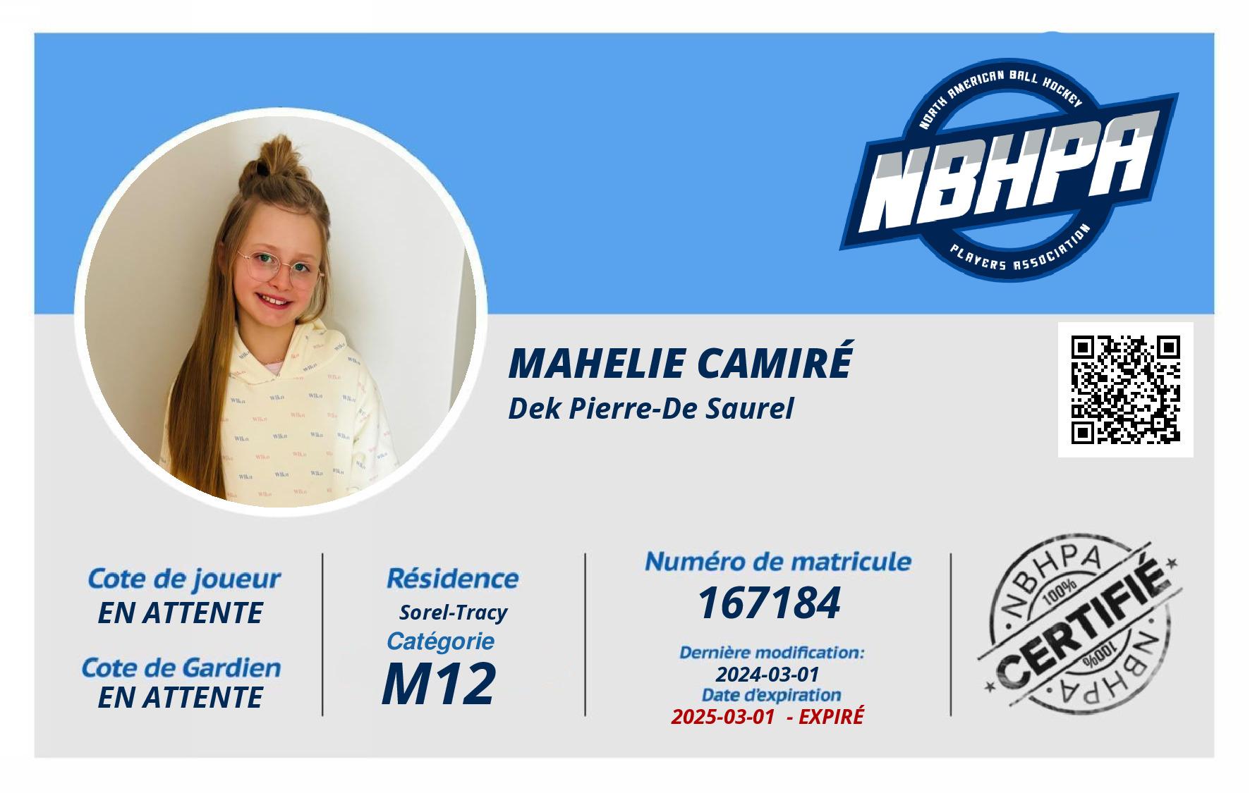 Mahelie Camiré