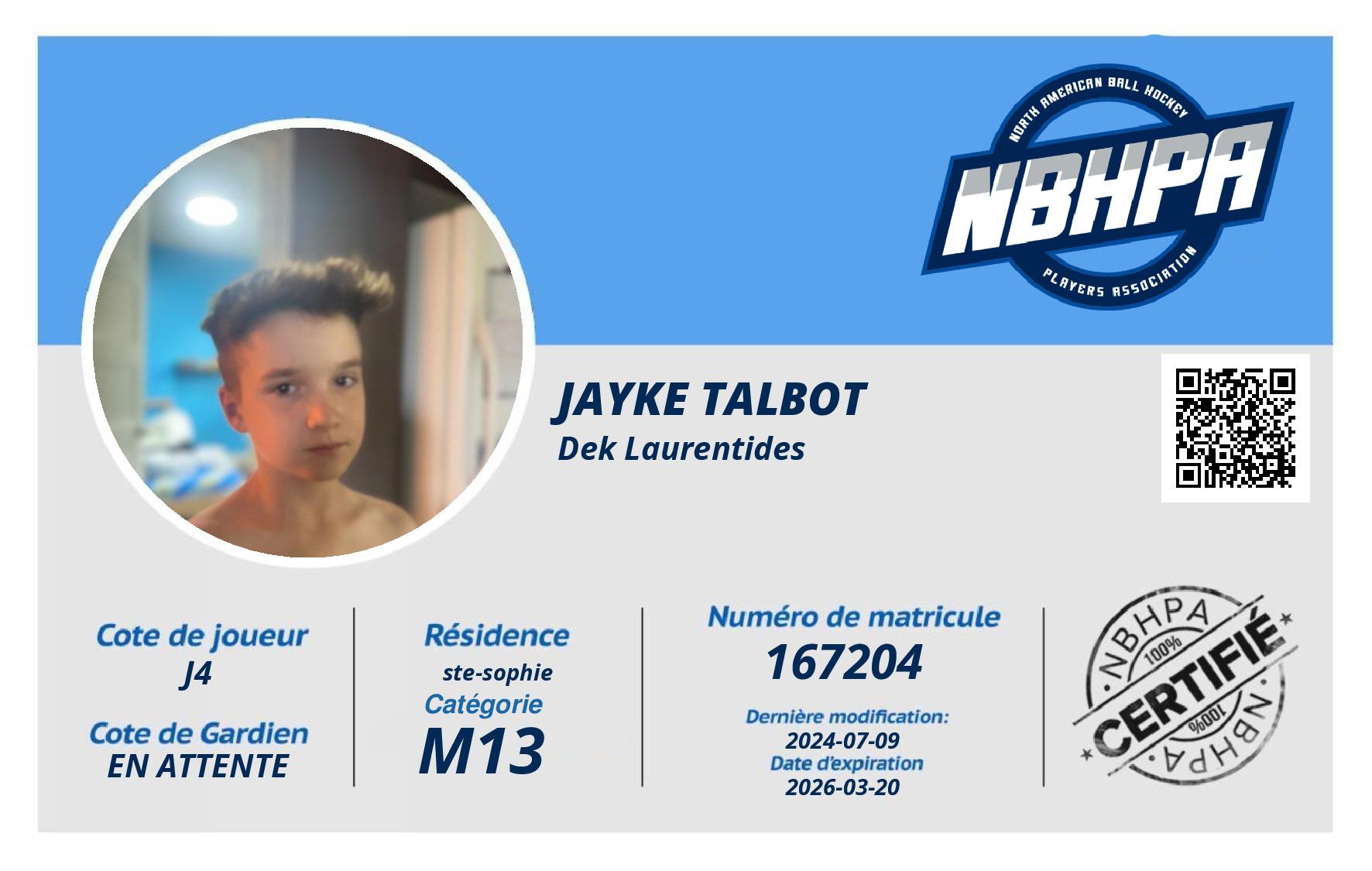 Jayke Talbot