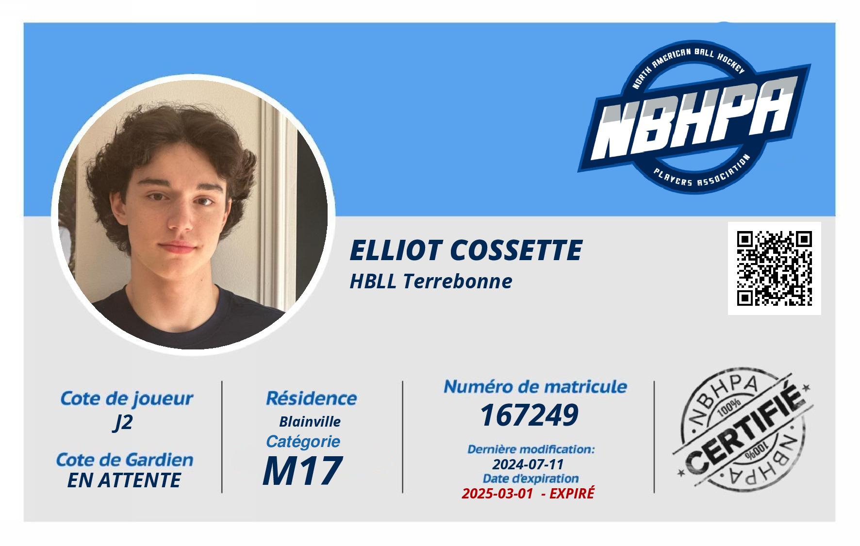 Elliot Cossette 