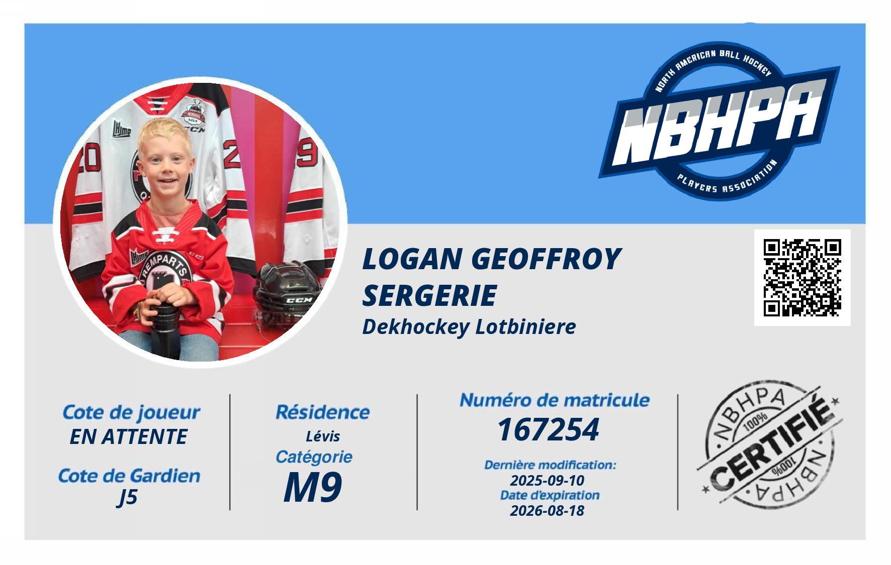 Logan Geoffroy Sergerie