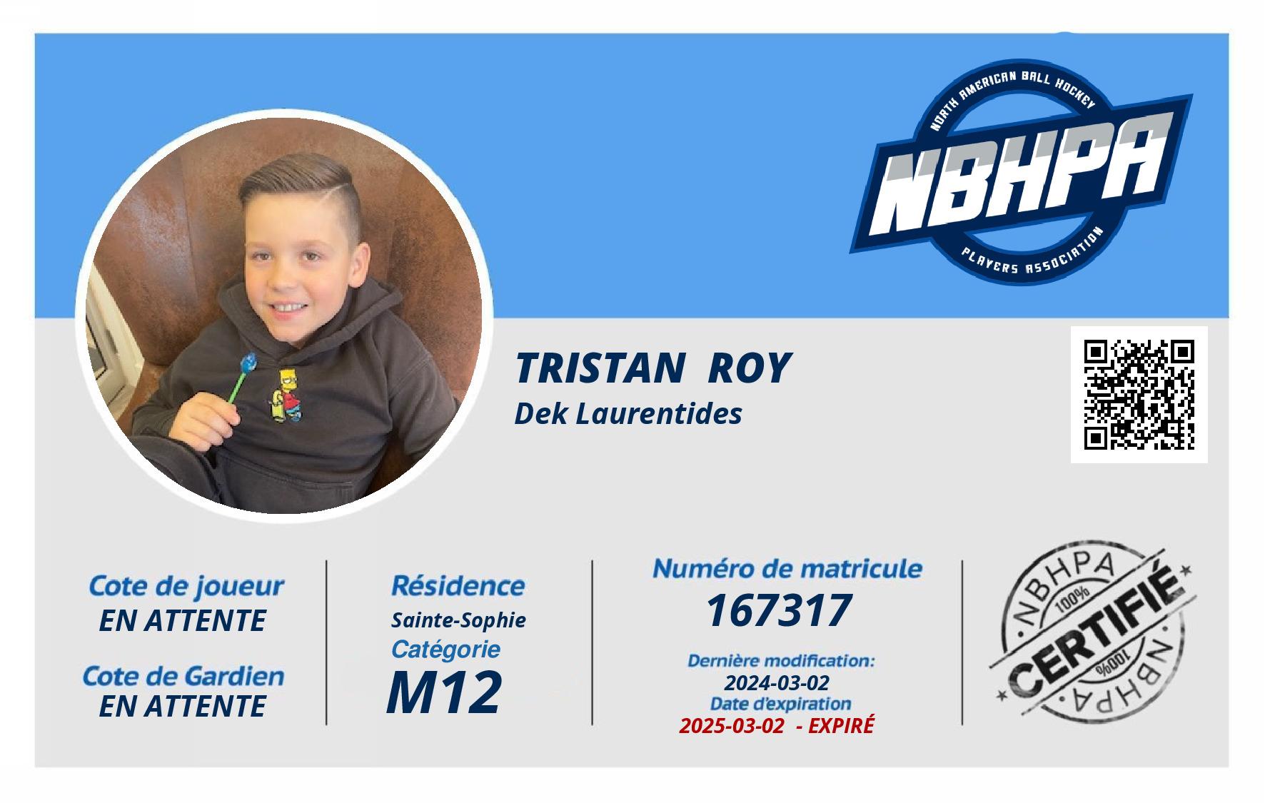 Tristan  Roy