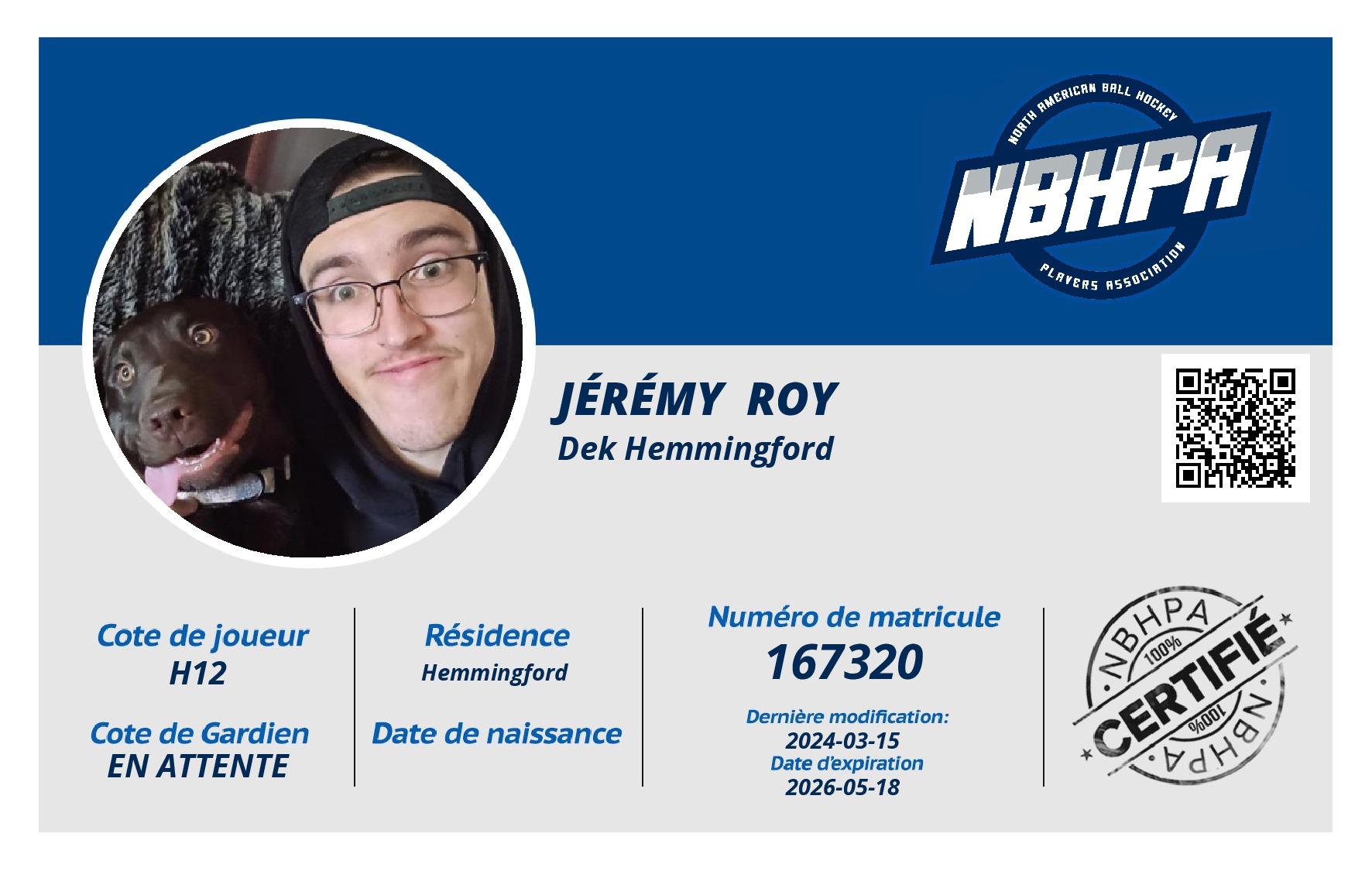 Jérémy  Roy