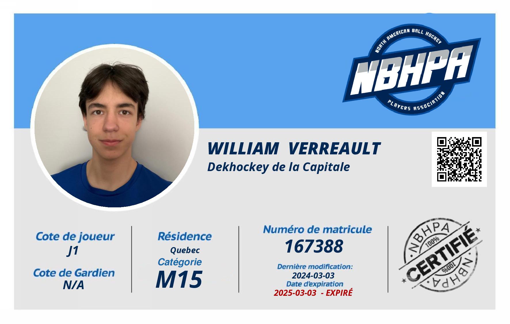 William  Verreault