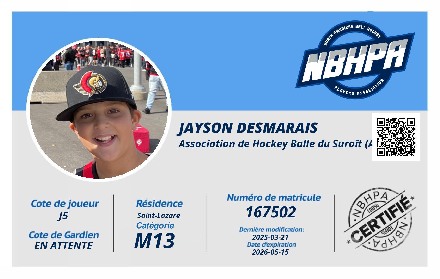 Jayson Desmarais