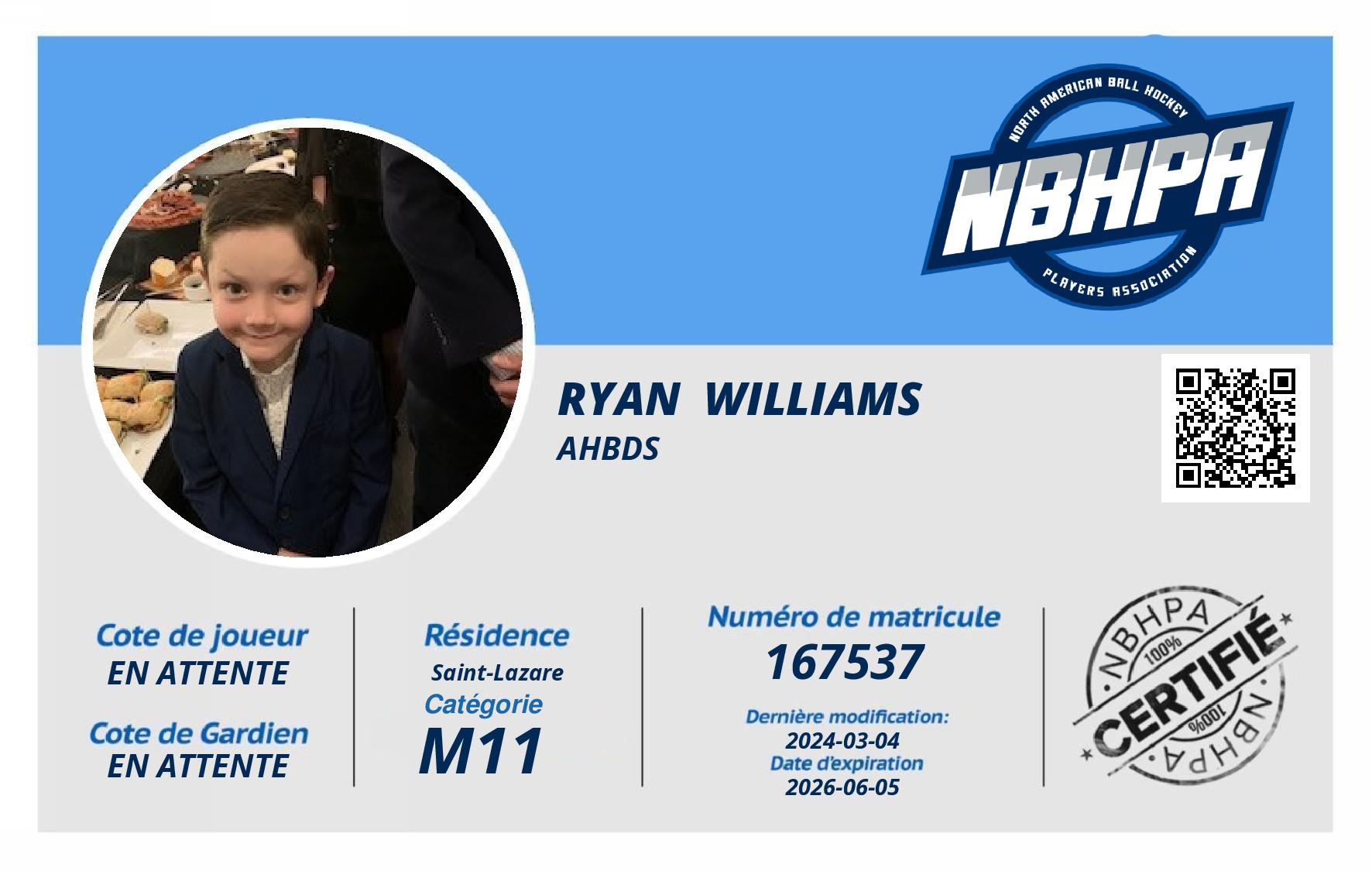 Ryan  Williams 