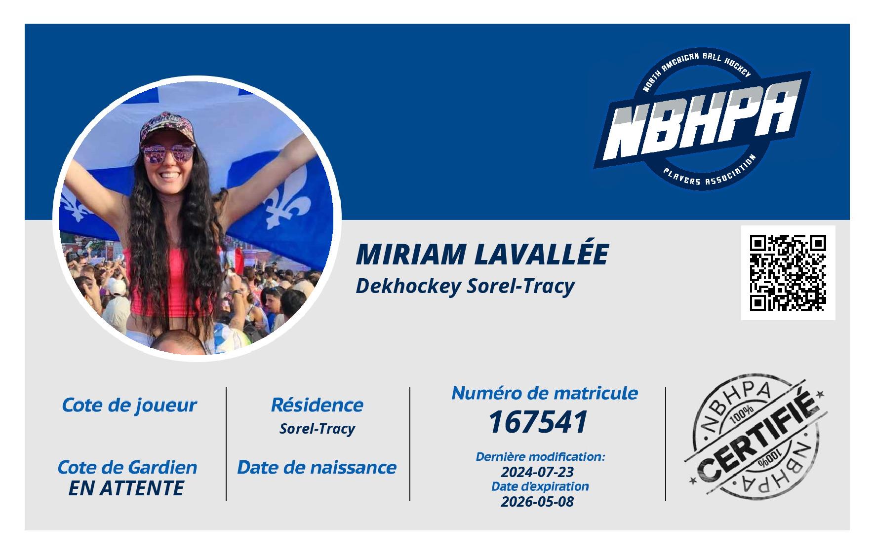 Miriam Lavallée