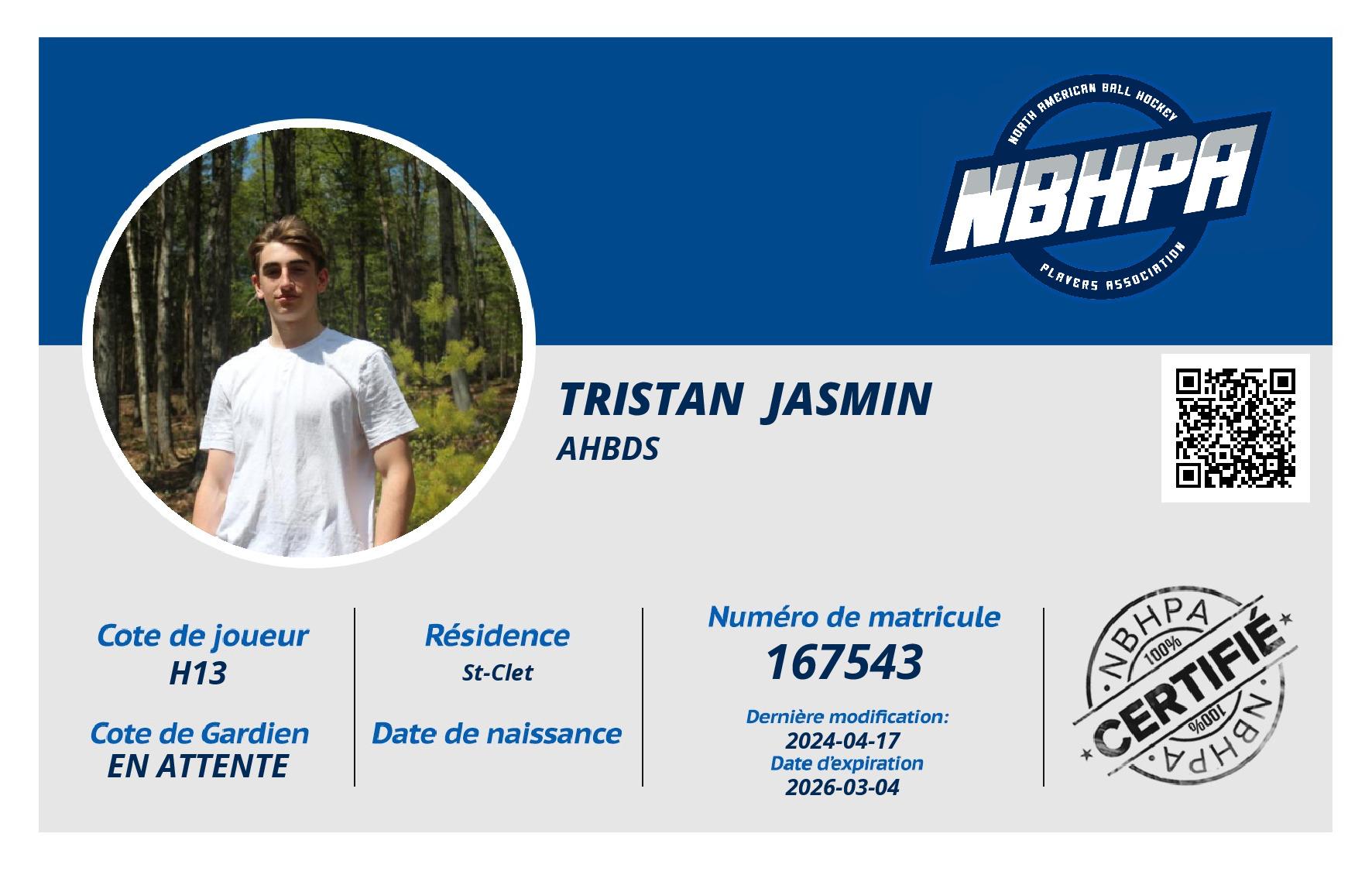 Tristan  Jasmin