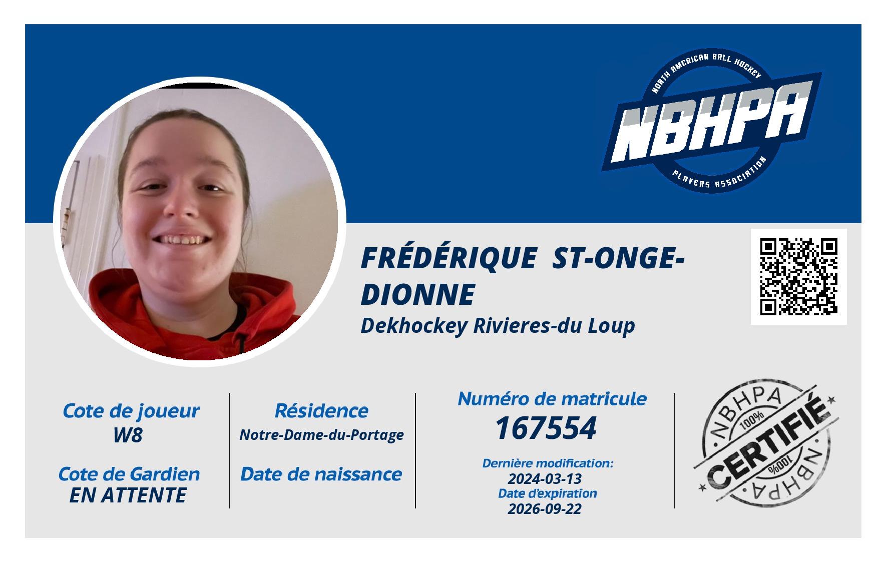 Frédérique  St-Onge-Dionne