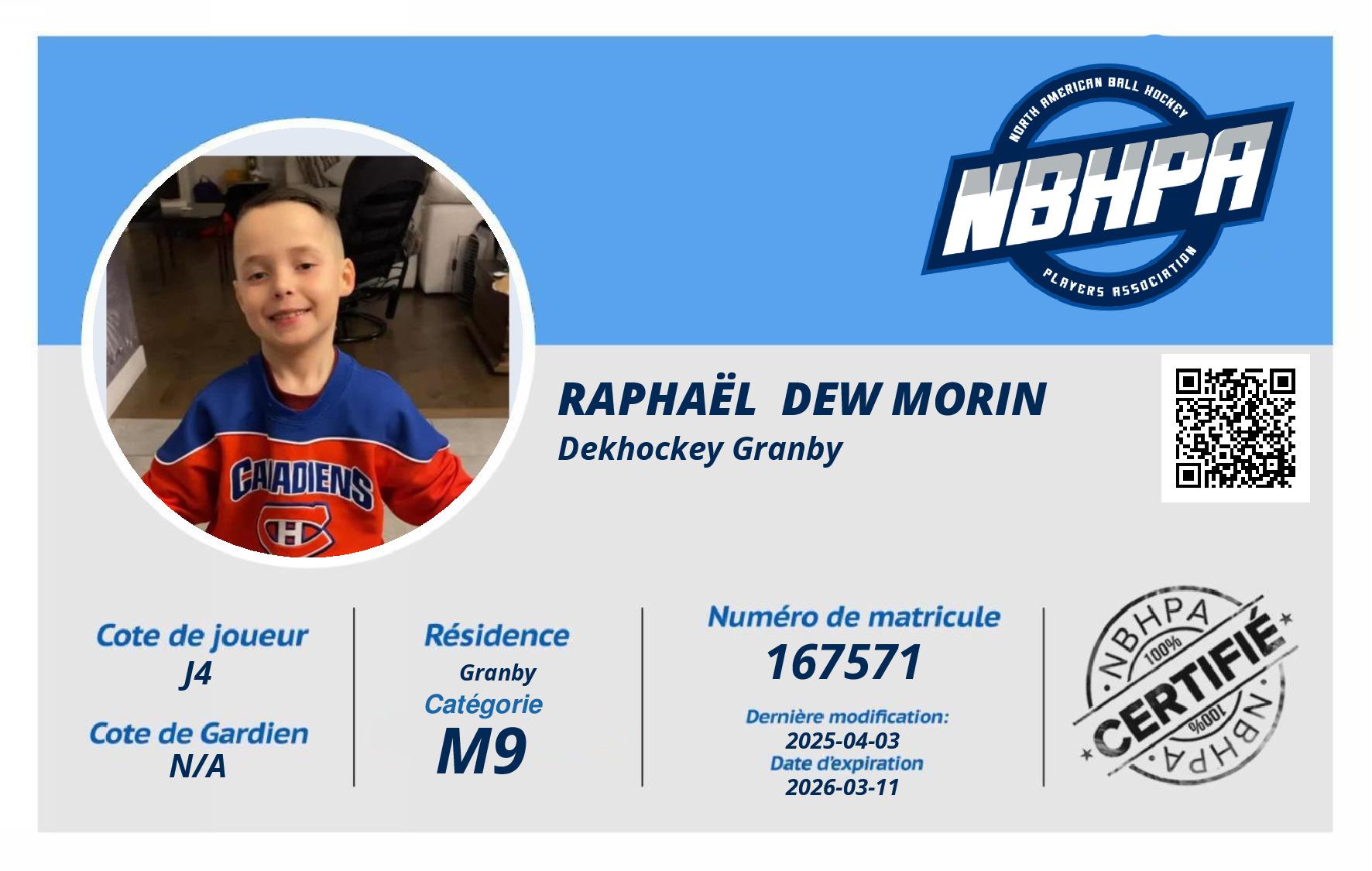 Raphaël  Dew Morin