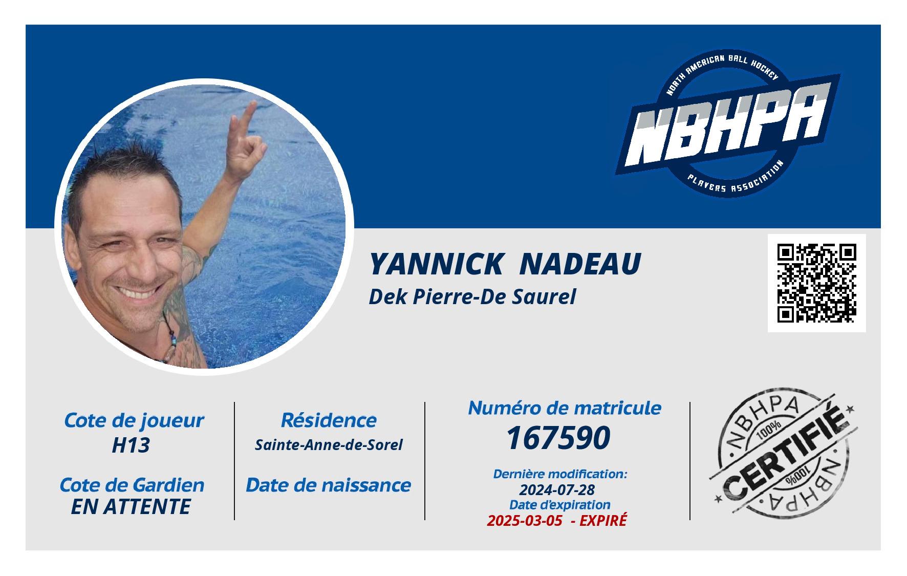 Yannick  Nadeau 