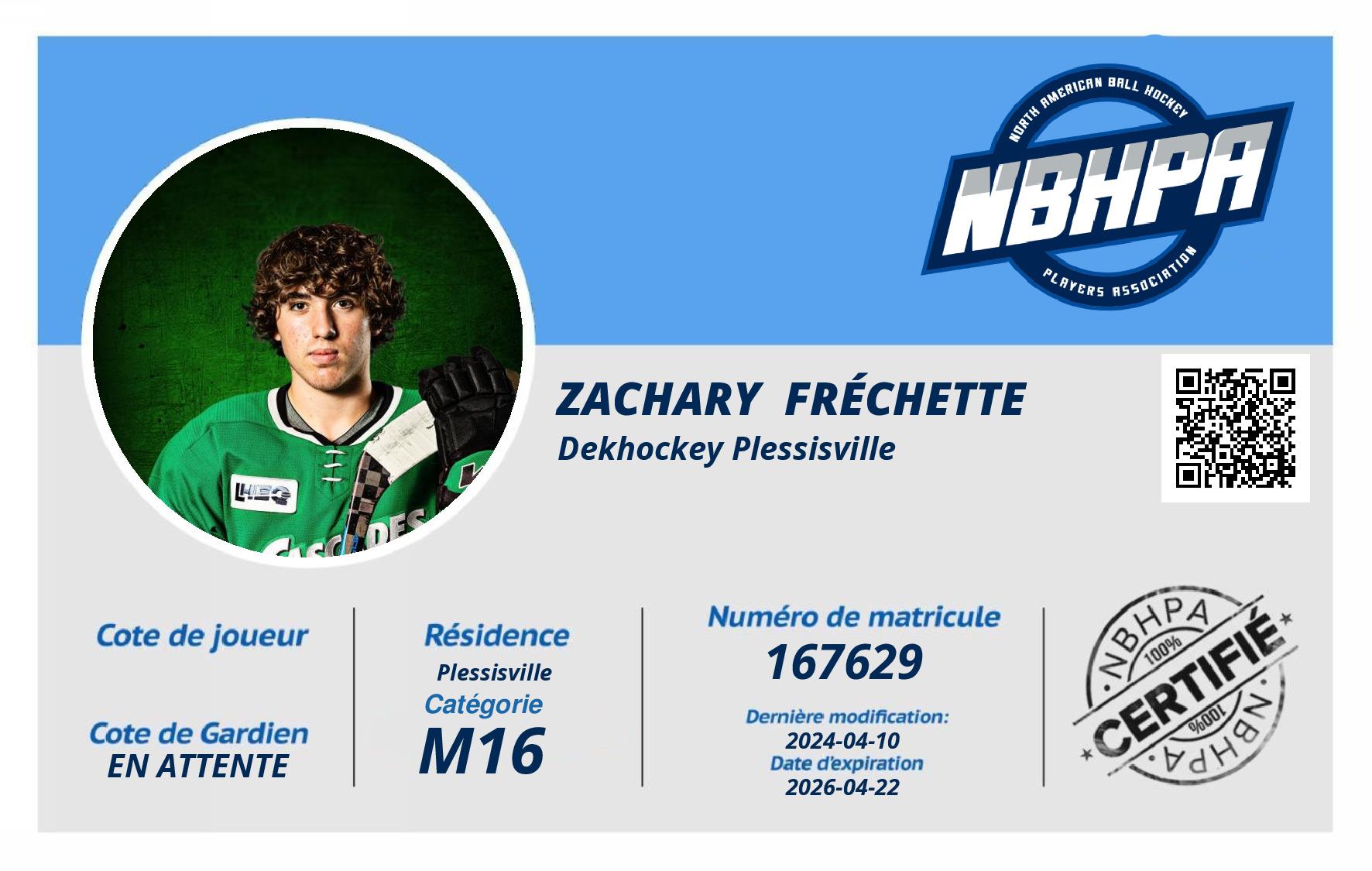 Zachary  Fréchette 