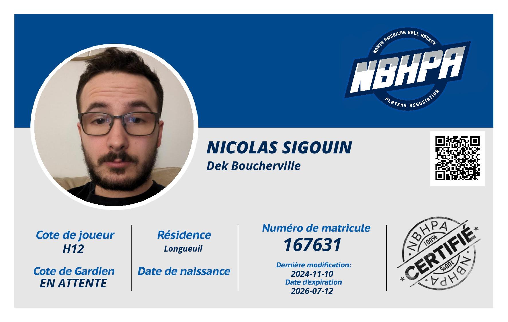 Nicolas Sigouin