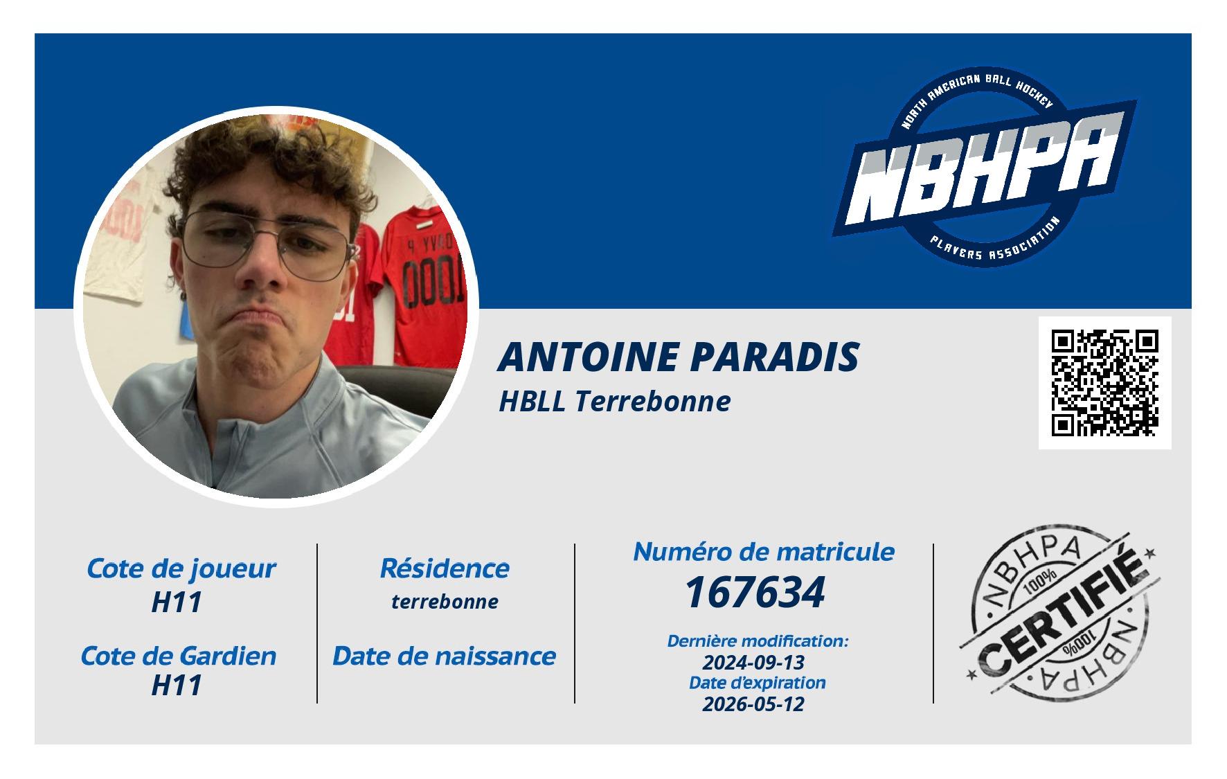 Antoine Paradis