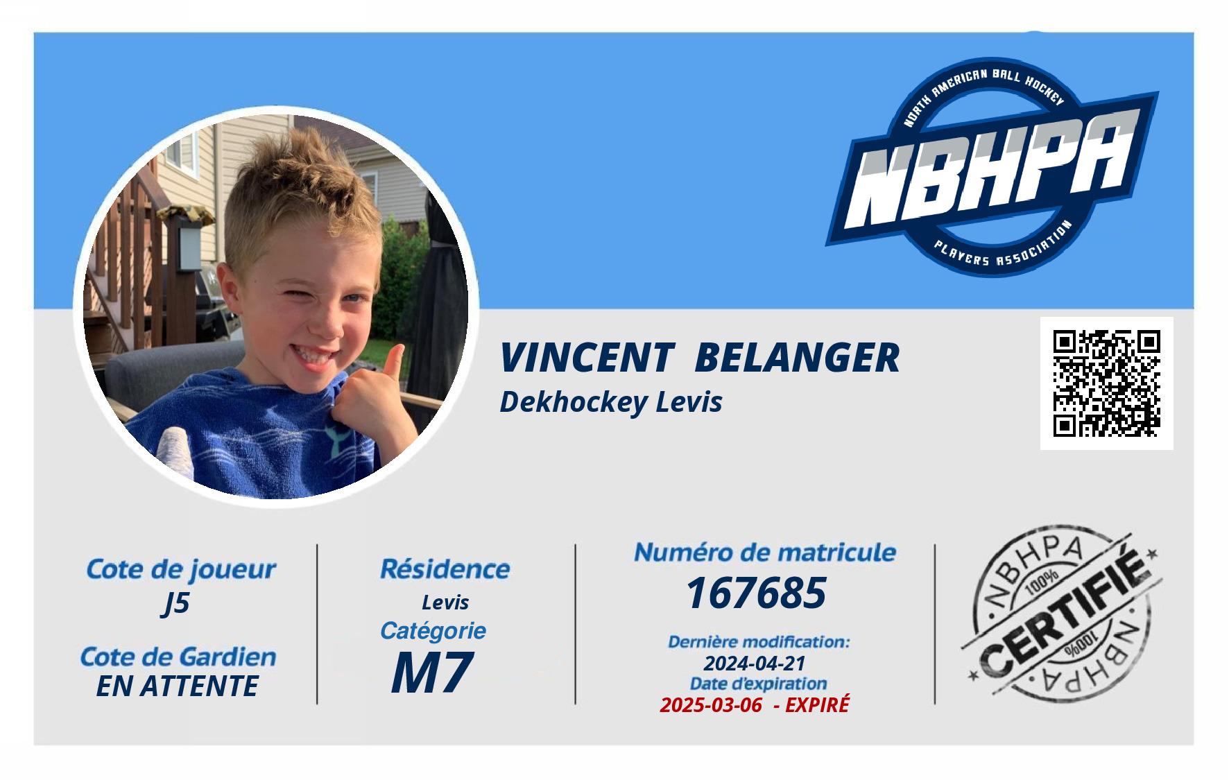Vincent  Belanger