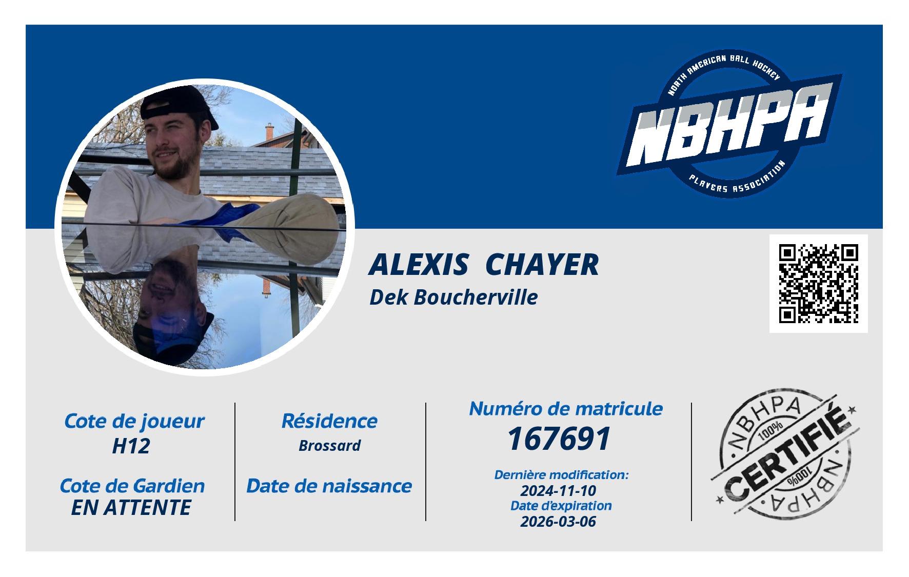 Alexis  Chayer