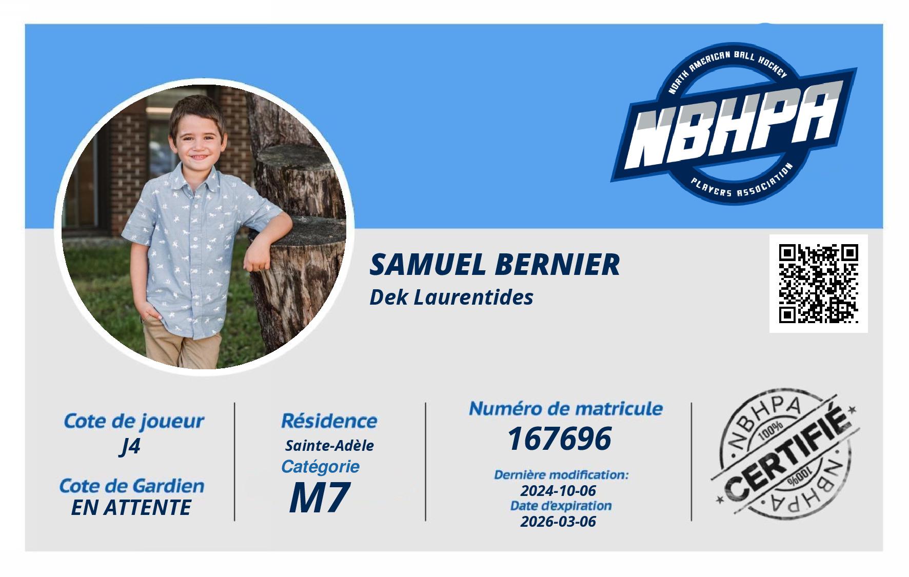 Samuel Bernier