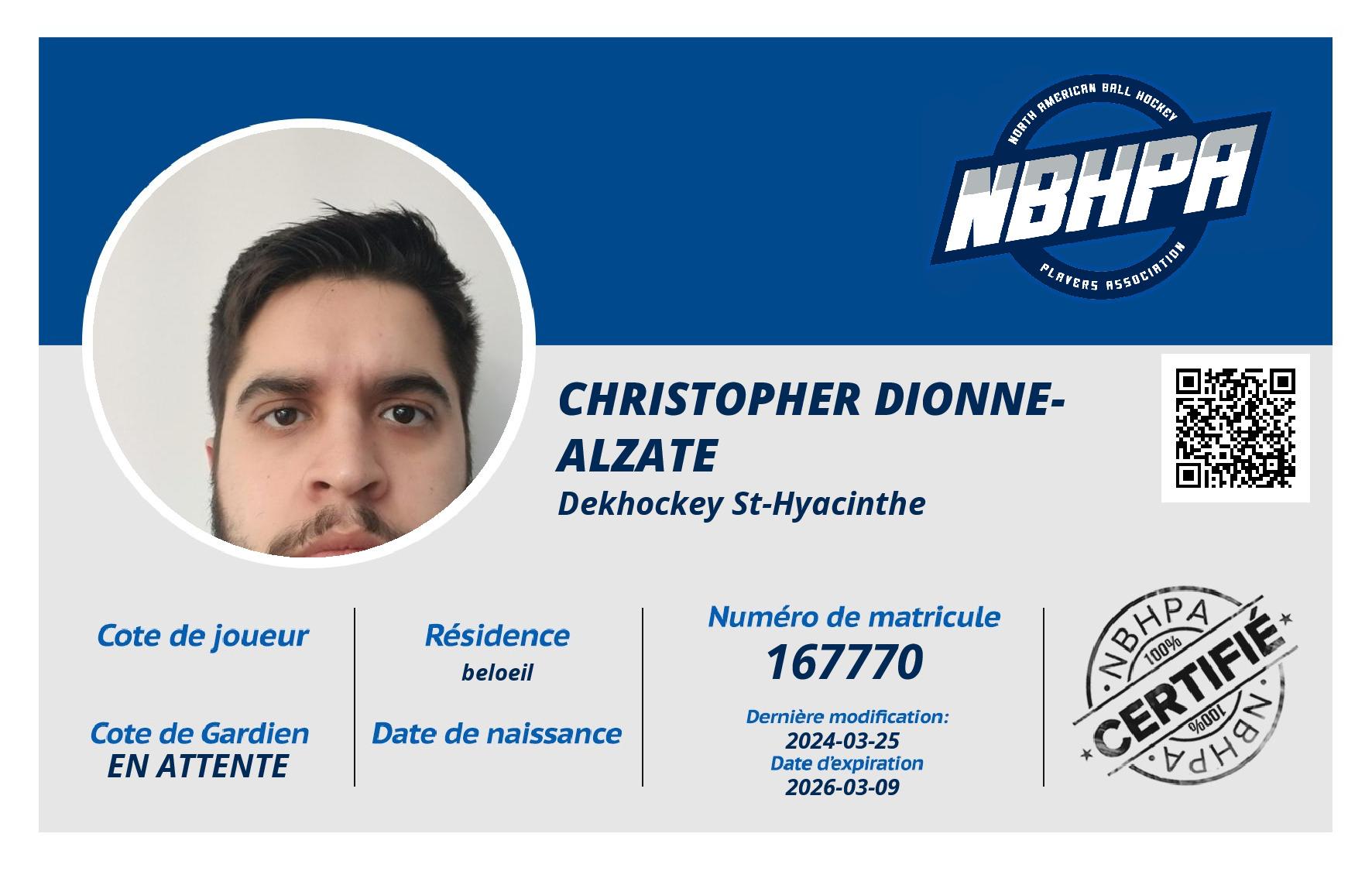 Christopher Dionne-Alzate